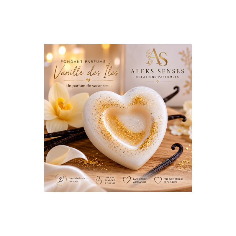 Fondant parfumé Vanille des Îles  "Un parfum de vacances"