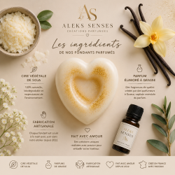 Fondant parfumé Vanille des Îles  "Un parfum de vacances"