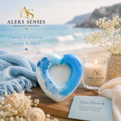 Fondant parfumé Brise Marine | Cire végétale & Parfum de Grasse | Aleks Senses