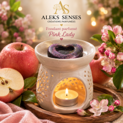Fondant parfumé Pink Lady | Cire végétale & Parfum de Grasse | Aleks Senses