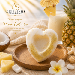 Fondant parfumé Piña Colada | Cire végétale & Parfum de Grasse | Aleks Senses