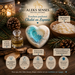 Fondant parfumé Chalet en Laponie | Cire végétale & Parfum de Grasse | Aleks Senses