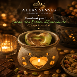 Fondant parfumé Cacao des Sables d’Émeraude | Choco Pistache | Aleks Senses