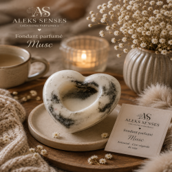 Fondant parfumé Musc | Cire végétale & Parfum de Grasse | Aleks Senses