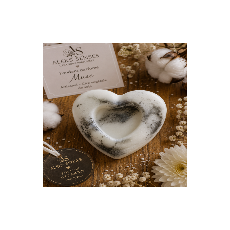 Fondant parfumé Musc | Cire végétale & Parfum de Grasse | Aleks Senses