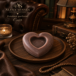 Fondant parfumé Cuir | Cire végétale & Parfum de Grasse | Aleks Senses