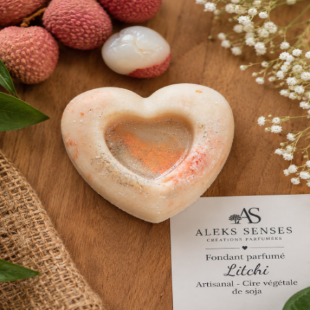 Fondant parfumé Litchi | Cire végétale & Parfum de Grasse | Aleks Senses