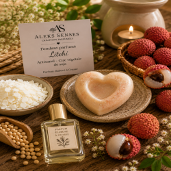 Fondant parfumé Litchi | Cire végétale & Parfum de Grasse | Aleks Senses