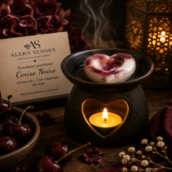 Fondant parfumé Cerise Noire | Cire végétale & Parfum de Grasse | Aleks Senses