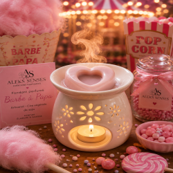 Fondant parfumé Barbe à Papa | Cire végétale & Parfum de Grasse | Aleks Senses