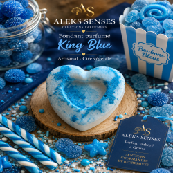 Fondant parfumé King Blue | Cire végétale & Parfum de Grasse | Aleks Senses