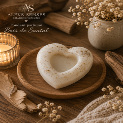 Fondant parfumé Bois de Santal | Cire végétale & Parfum de Grasse | Aleks Senses
