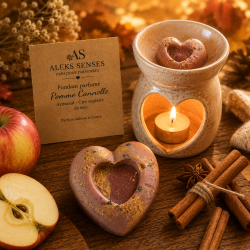 Fondant parfumé Pomme Cannelle | Cire végétale & Parfum de Grasse | Aleks Senses