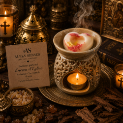 Fondant parfumé Encens d'Église | Cire végétale & Parfum de Grasse | Aleks Senses
