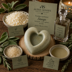 Fondant parfumé Sauge | Cire végétale & Parfum de Grasse | Aleks Senses