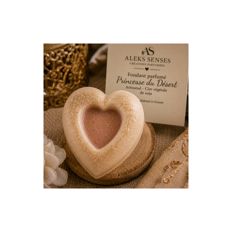 Fondant parfumé Princesse du Désert | Cire végétale & Parfum de Grasse | Aleks Senses