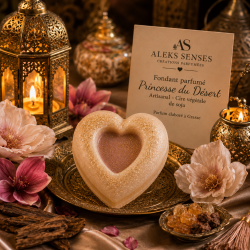 Fondant parfumé Princesse du Désert | Cire végétale & Parfum de Grasse | Aleks Senses