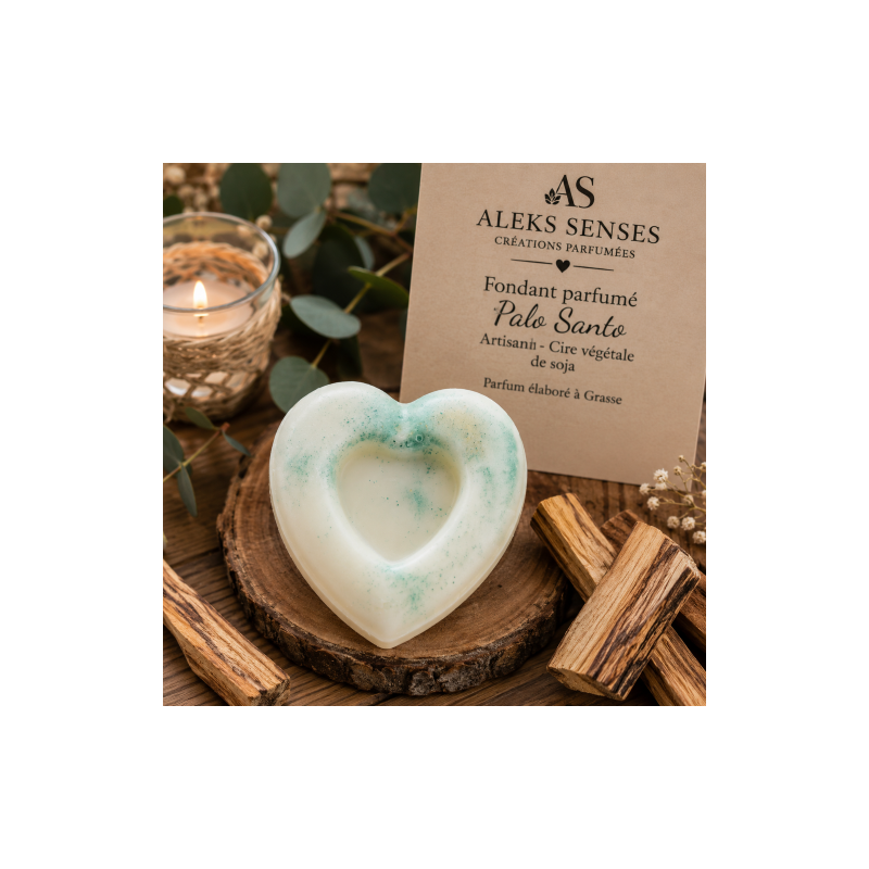 Fondant parfumé Palo Santo | Cire végétale & Parfum de Grasse | Aleks Senses