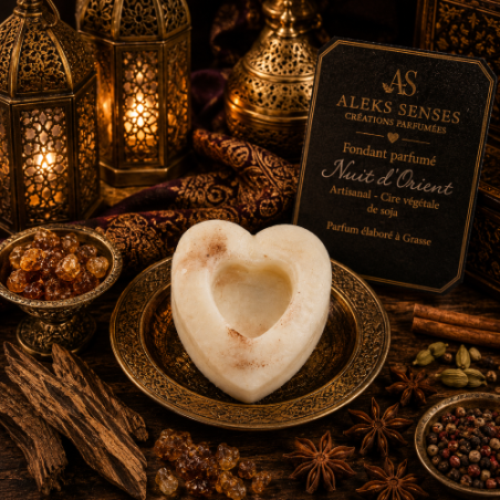 Fondant parfumé Nuit d'Orient | Cire végétale & Parfum de Grasse | Aleks Senses