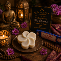 Fondant parfumé Nag Champa | Cire végétale & Parfum de Grasse | Aleks Senses