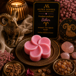 Fondant parfumé Bélier | Cire végétale & Parfum de Grasse | Aleks Senses