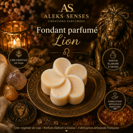 Fondant parfumé Lion | Cire végétale & Parfum de Grasse | Aleks Senses