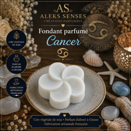 Fondant parfumé Cancer | Cire végétale & Parfum de Grasse | Aleks Senses