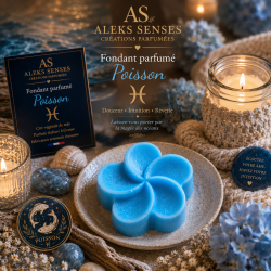 Fondant parfumé Poisson | Cire végétale & Parfum de Grasse | Aleks Senses