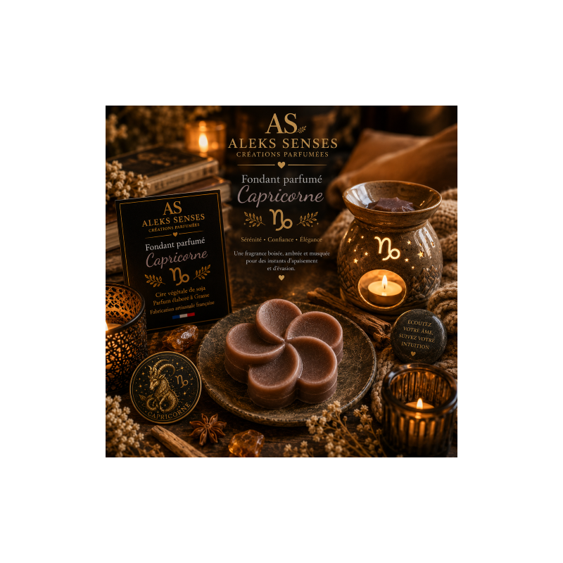 Fondant parfumé Capricorne | Cire végétale & Parfum de Grasse | Aleks Senses