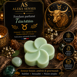 Fondant parfumé Taureau | Cire végétale & Parfum de Grasse | Aleks Senses