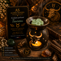 Fondant parfumé Taureau | Cire végétale & Parfum de Grasse | Aleks Senses