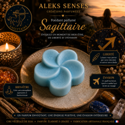 Fondant parfumé Sagittaire | Cire végétale & Parfum de Grasse | Aleks Senses
