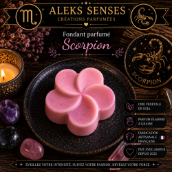 Fondant parfumé Scorpion | Cire végétale & Parfum de Grasse | Aleks Senses
