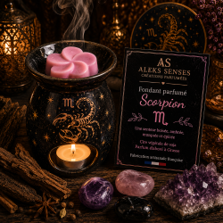Fondant parfumé Scorpion | Cire végétale & Parfum de Grasse | Aleks Senses