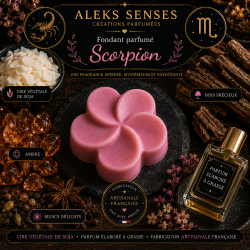Fondant parfumé Scorpion | Cire végétale & Parfum de Grasse | Aleks Senses
