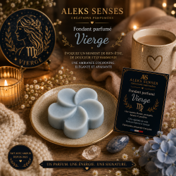 Fondant parfumé Vierge | Cire végétale & Parfum de Grasse | Aleks Senses