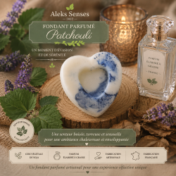 Fondant parfumé Patchouli | Cire végétale & Parfum de Grasse | Aleks Senses
