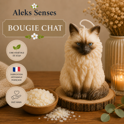Bougie Chat Personnalisable en Cire de Soja | Aleks Senses