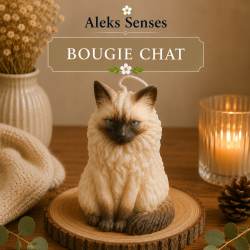 Bougie Chat Personnalisable en Cire de Soja | Aleks Senses