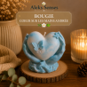 Bougie Cœur sur les Mains Personnalisable en Cire de Soja | Aleks Senses