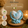 Bougie Cœur sur les Mains Personnalisable en Cire de Soja | Aleks Senses