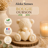 Bougie Ourson Personnalisable en Cire de Soja | Aleks Senses