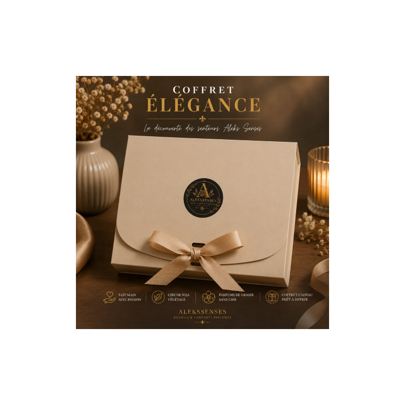 Coffret Élégance | Brûle-parfum & 4 fondants parfumés | Aleks Senses