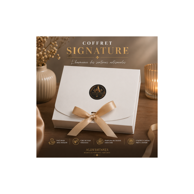 Coffret Signature | Brûle-parfum, 4 fondants & suspension | Aleks Senses
