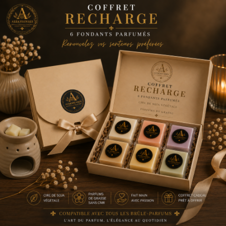 Coffret Recharge | 6 fondants parfumés artisanaux | Aleks Senses