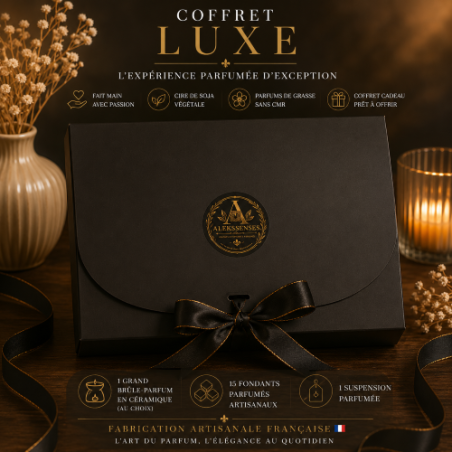 Coffret Luxe | Grand brûle-parfum, 15 fondants & suspension | Aleks Senses