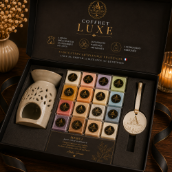 Coffret Luxe | Grand brûle-parfum, 15 fondants & suspension | Aleks Senses
