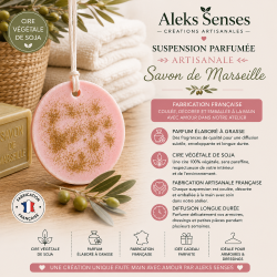 Suspension parfumée Savon de Marseille 2 en 1 Cire végétale | Aleks Senses