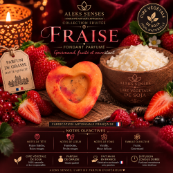 Fondant parfumé Fraise | Fondant artisanal fruité | Aleks Senses