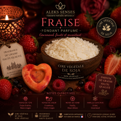 Fondant parfumé Fraise | Fondant artisanal fruité | Aleks Senses